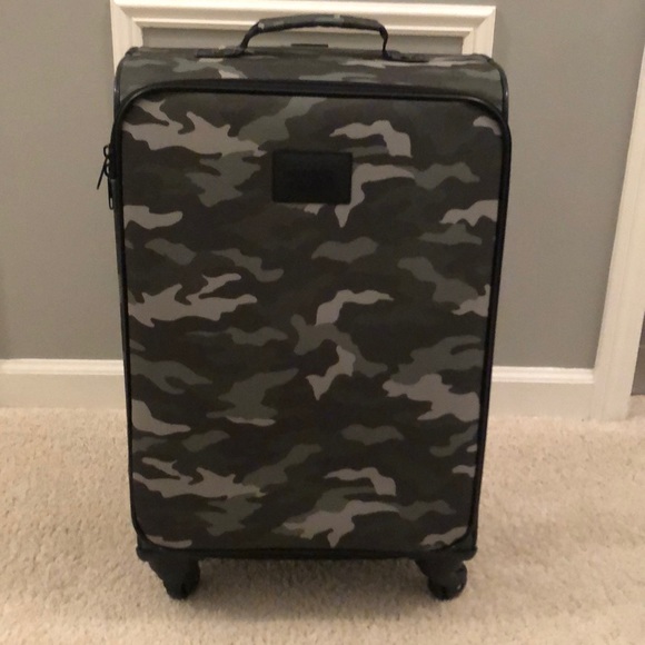pink camo suitcase